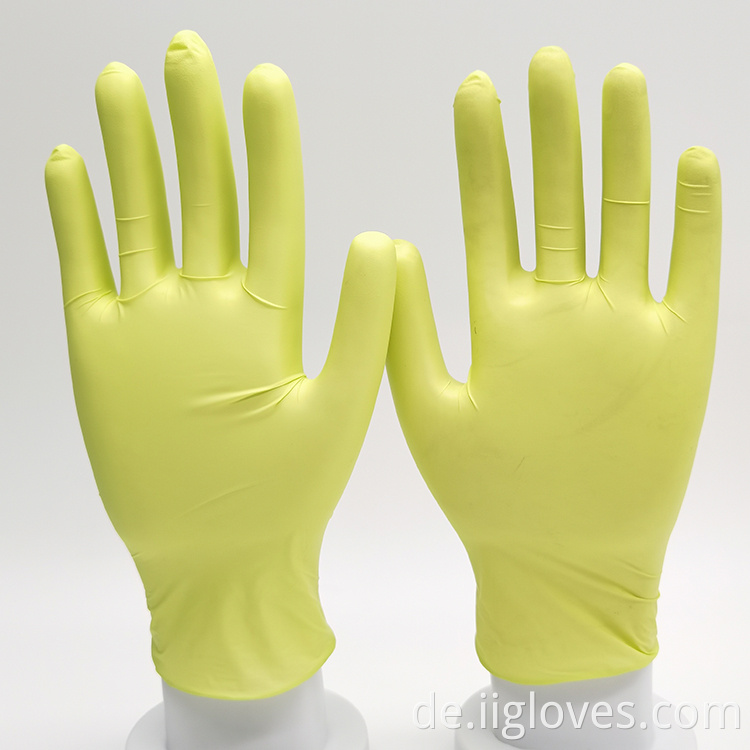 Guantes de Nitrilos Handschuh Guanti in Nitril 100pcs Box Farben Pulverfreier reiner Nitrilhandschuhe